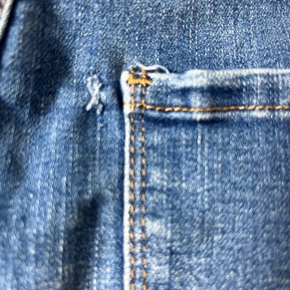 Tinseltown ButtonFly Cuffed Denim Shorts Size 5 Casual Y2K - Picture 6 of 7